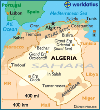 Algeria map cities